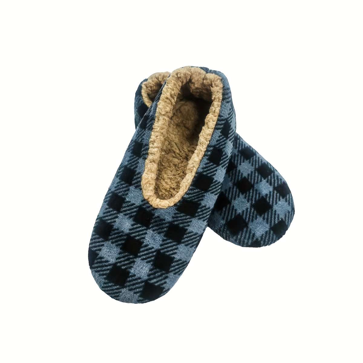 Cotton Slippers Color Navy Blue Sizeuk 8.5