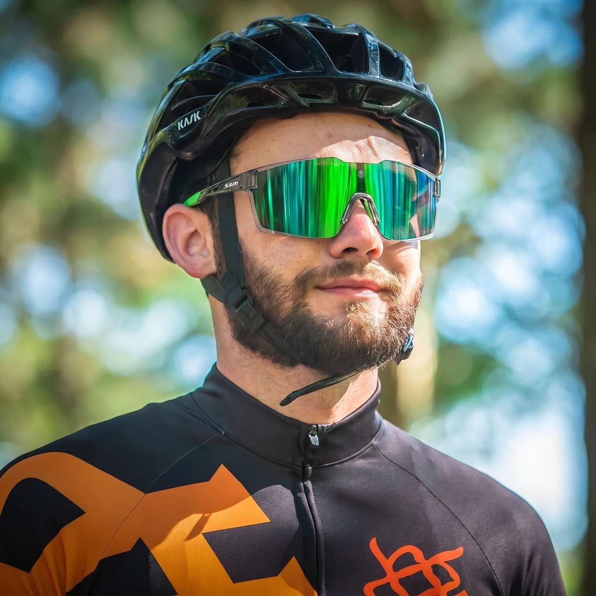 Cycling Glasses Color Transparent Gray  Green