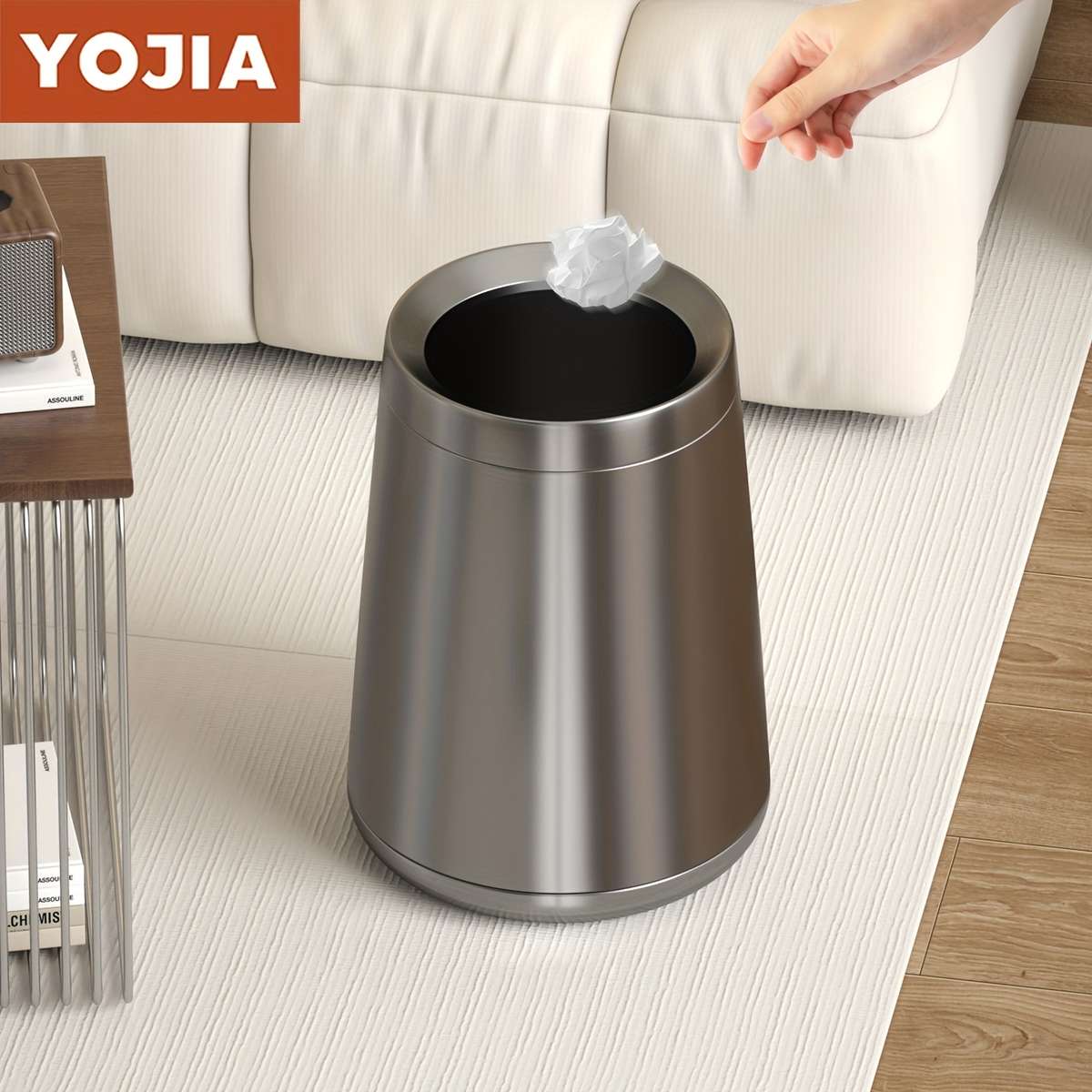 Garbage Can Color 10L White