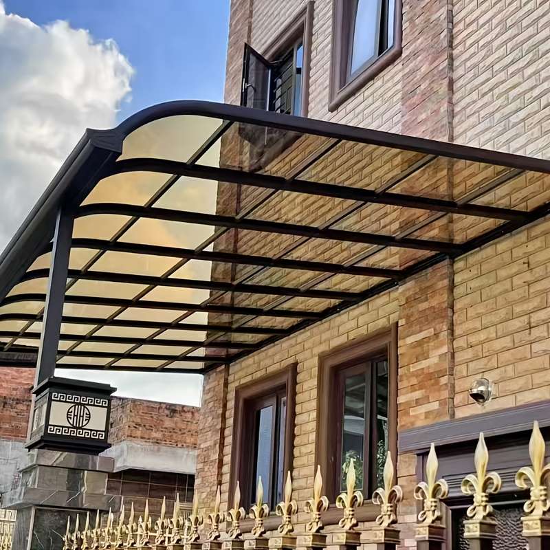 Shade Awning Color Brown 2.0*8.2Ft*1Mm