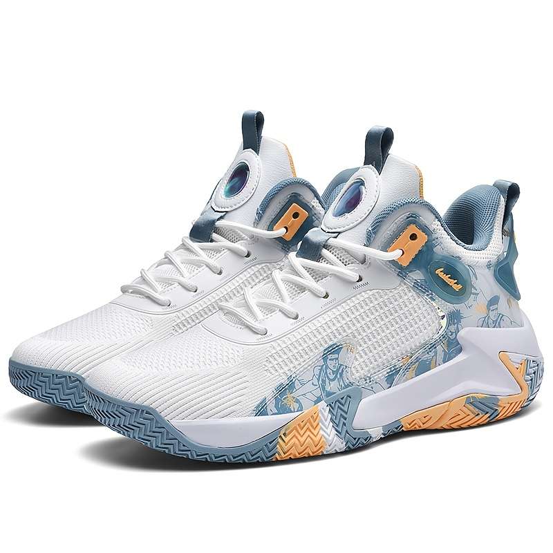 Sneakers White Blue Size Uk 7.5