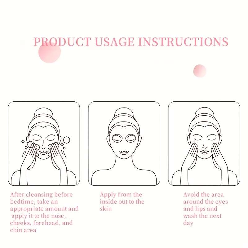 Facial Mask Items 5Pcs Peach Niacinamide Mask
