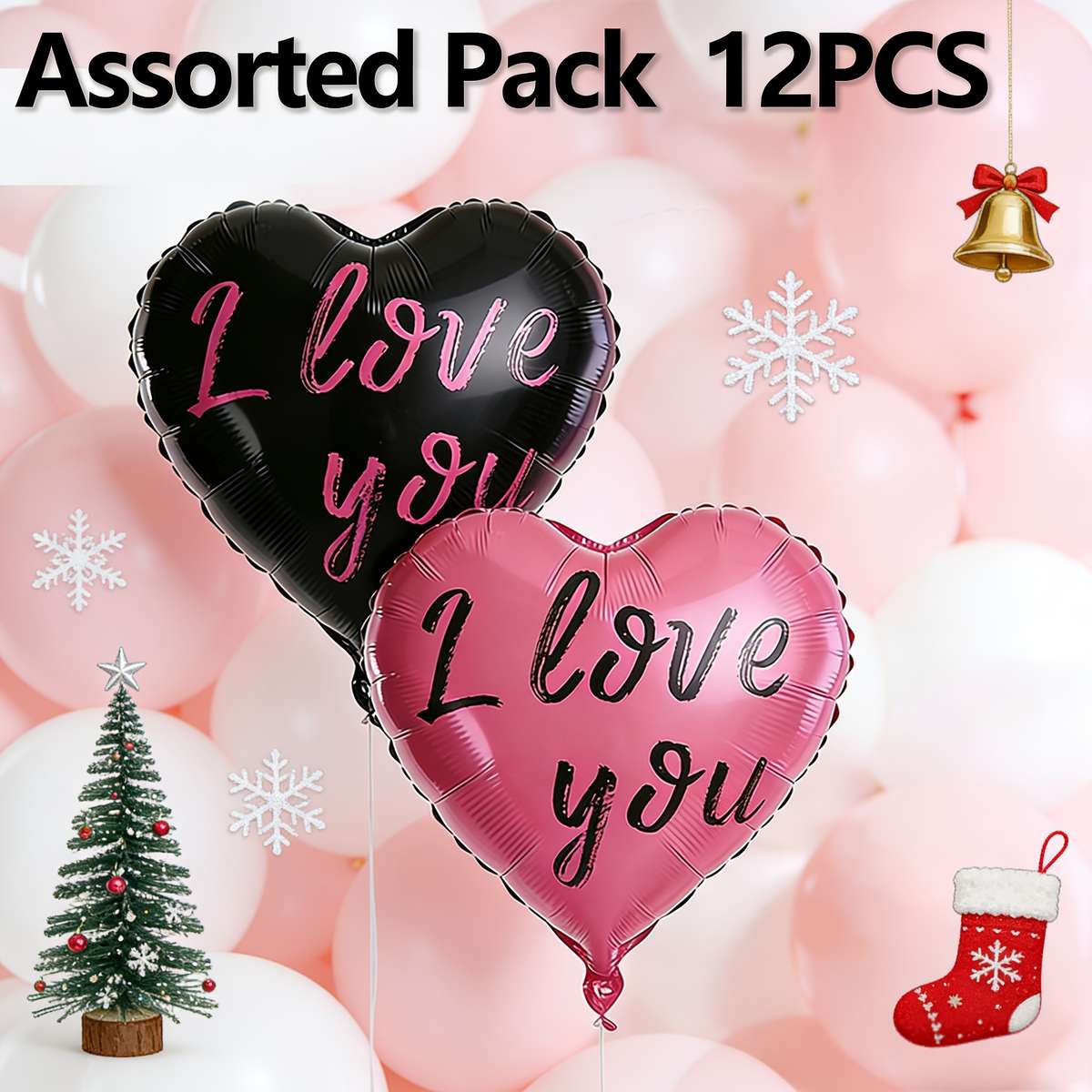 50Pcs Luxury Premium Modern Inch Heart Shaped Balloons For Holiday Gathering