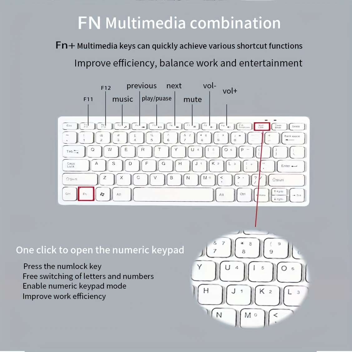 keyboard color Black