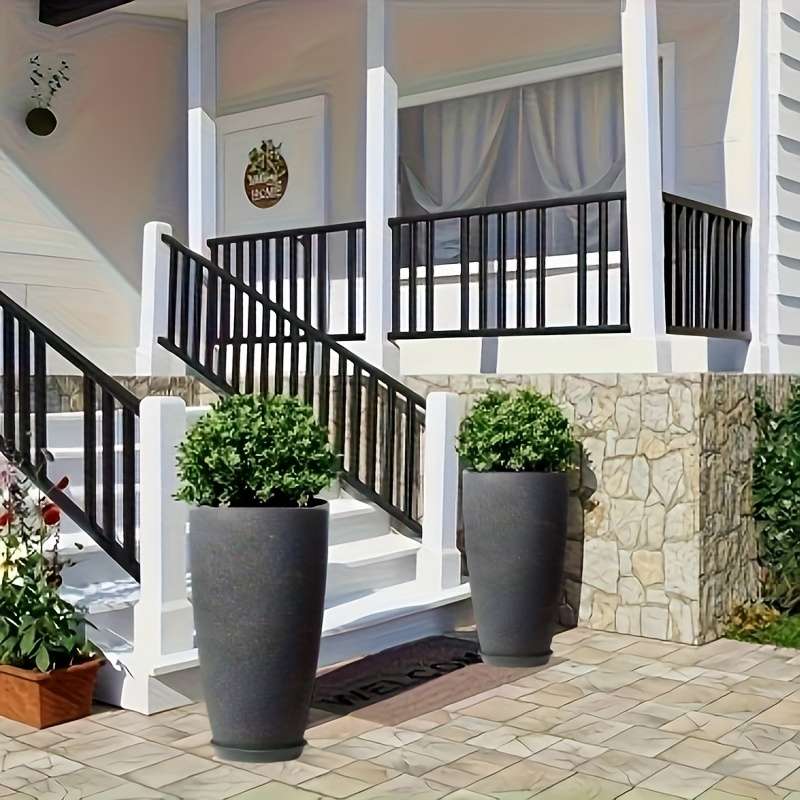 Flowerpot Color Dark Gray Quantity2Pcs