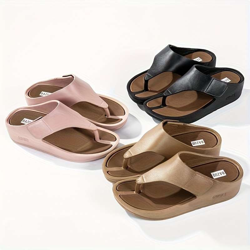 Ladies Summer Flip Flops Black Uk 3