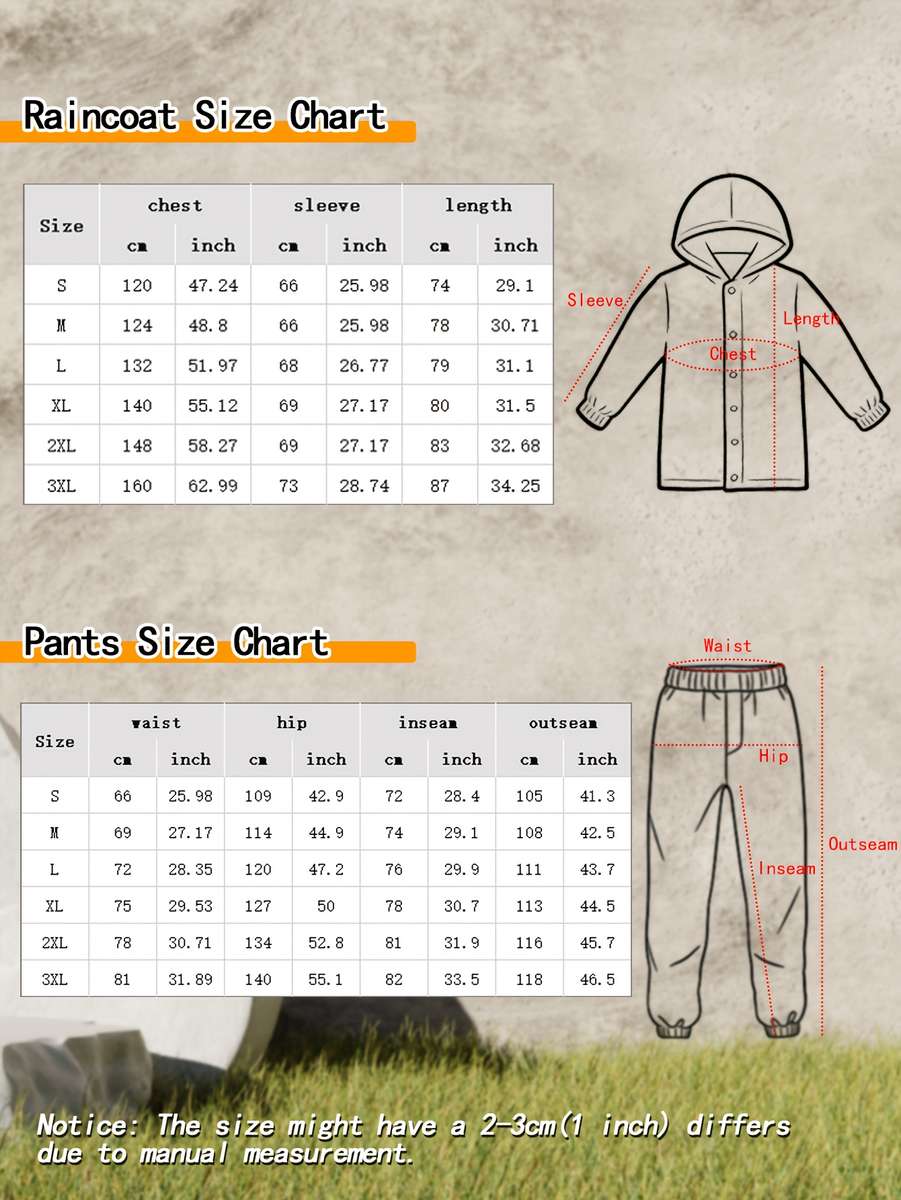 Raincoat Dead Grass Size M