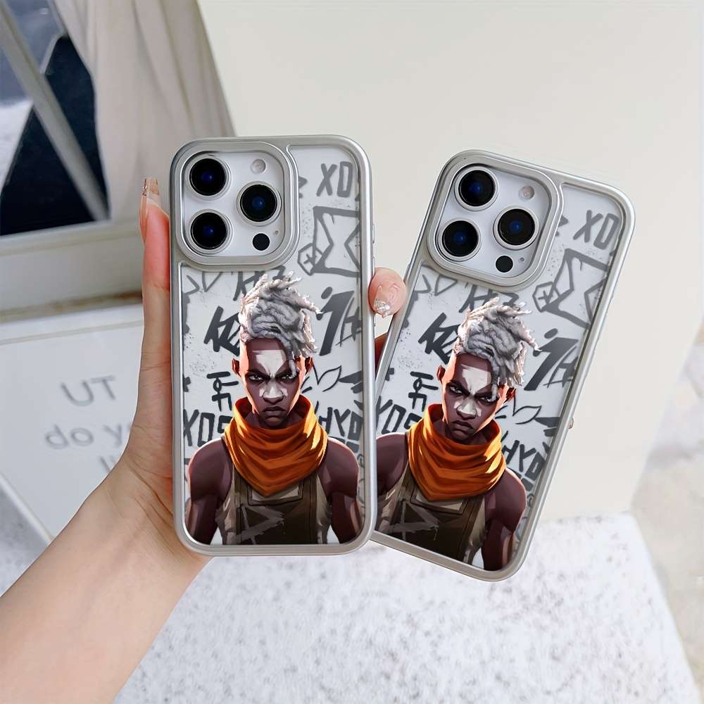 1Pc Mixed Color For iPhone 15 Plus African Hunter Phone Case