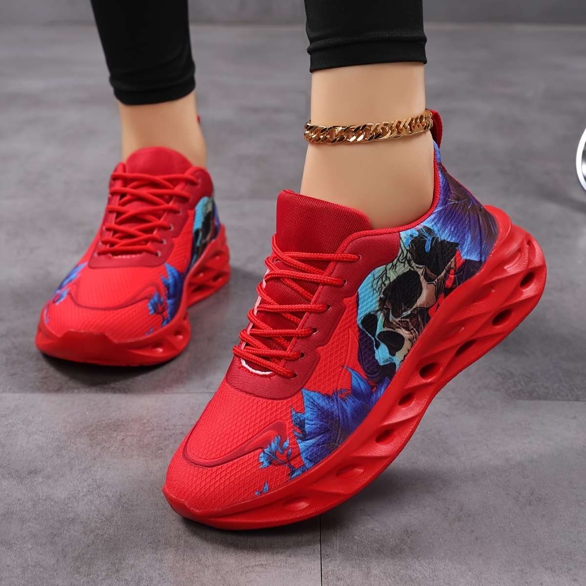 Women S Sneakers Color Red Sizeuk 5