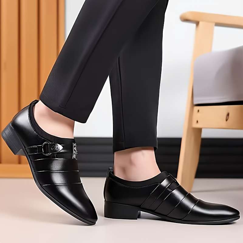 Mens Leather Shoes Color Black Sizeuk 7