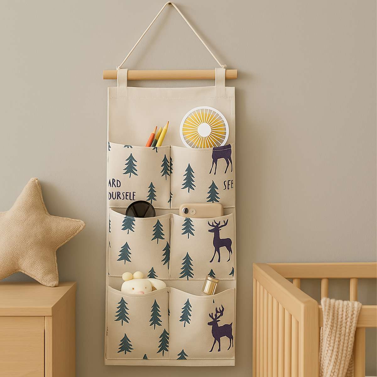 Nordic Style Multi Functional Hanging Storage Bag Wall Hung
