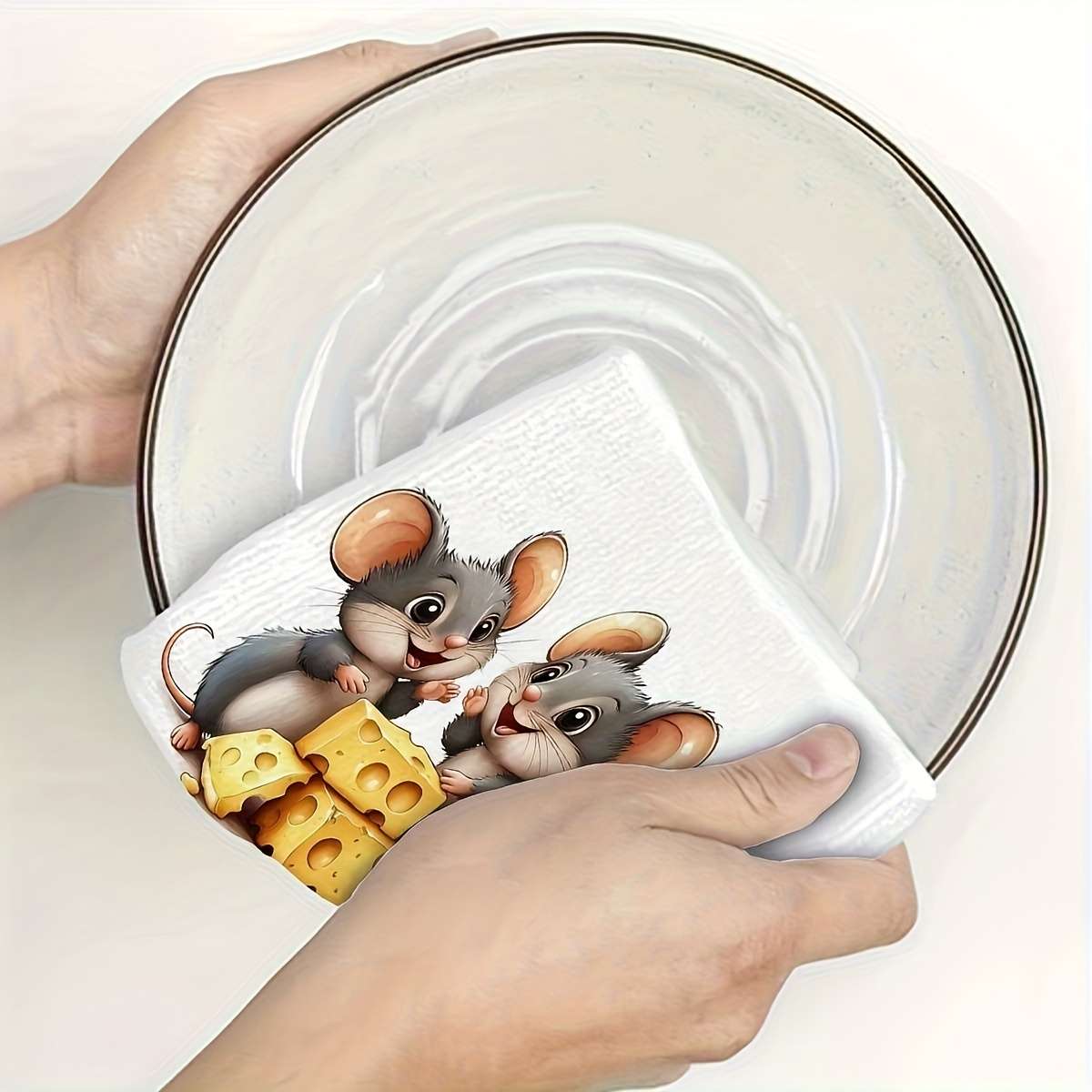 Rag Quantity Cute Mouse 2Pcs