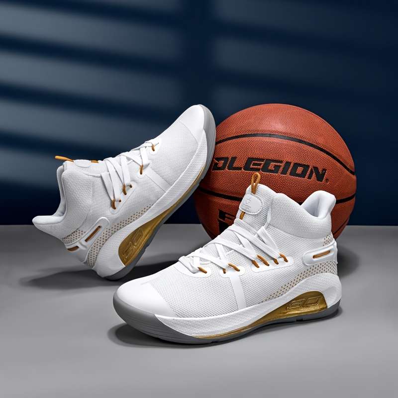 Sneakers White Golden Size Uk 7