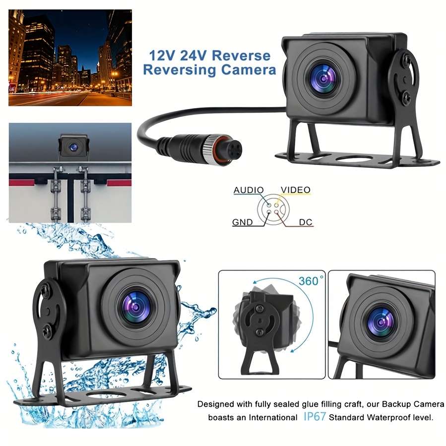 Quad Channel Inch Display Suitable For Rvs Tractors Buses Cement Trucks