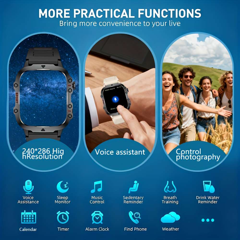 Smart Watch For Men And Women Wireless Call Text Multiple