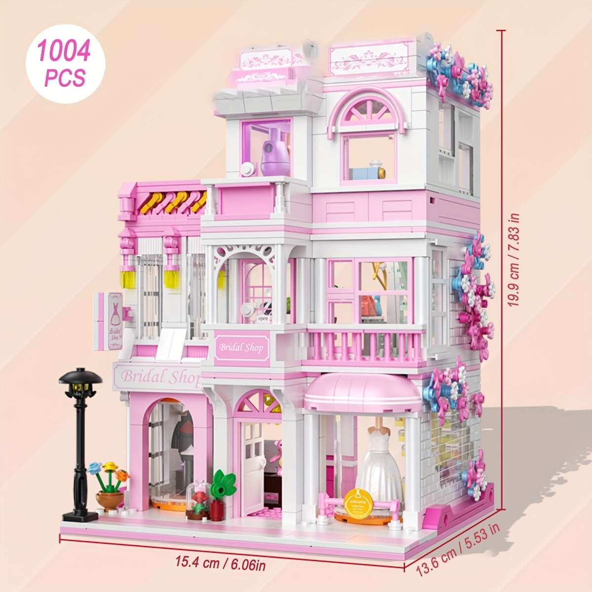 Building Toy Architectural Model Toy Set Style 613031 Floral Breeze Villa  998Pcs