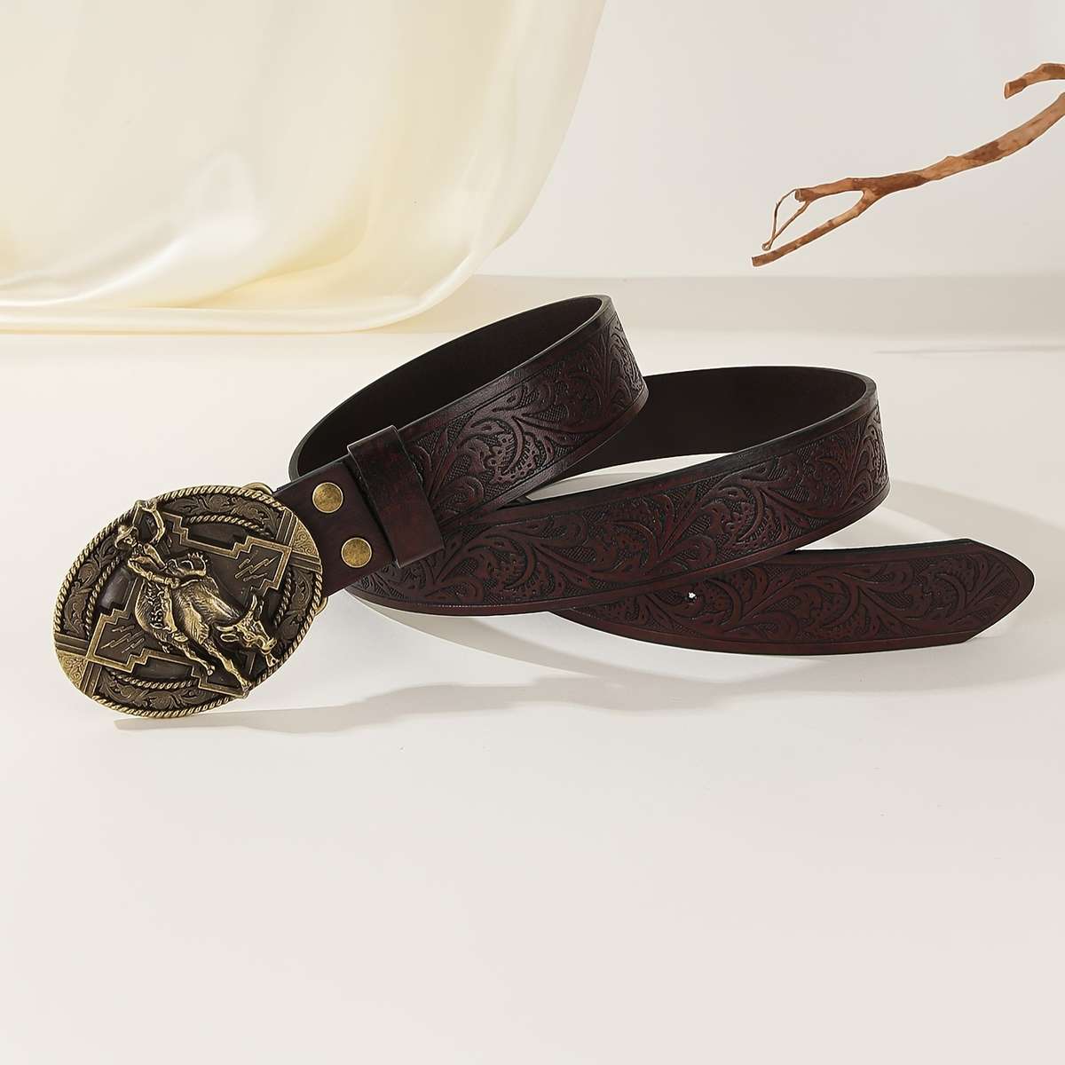 Belt Color Crimson Size 120Cm 47.2In