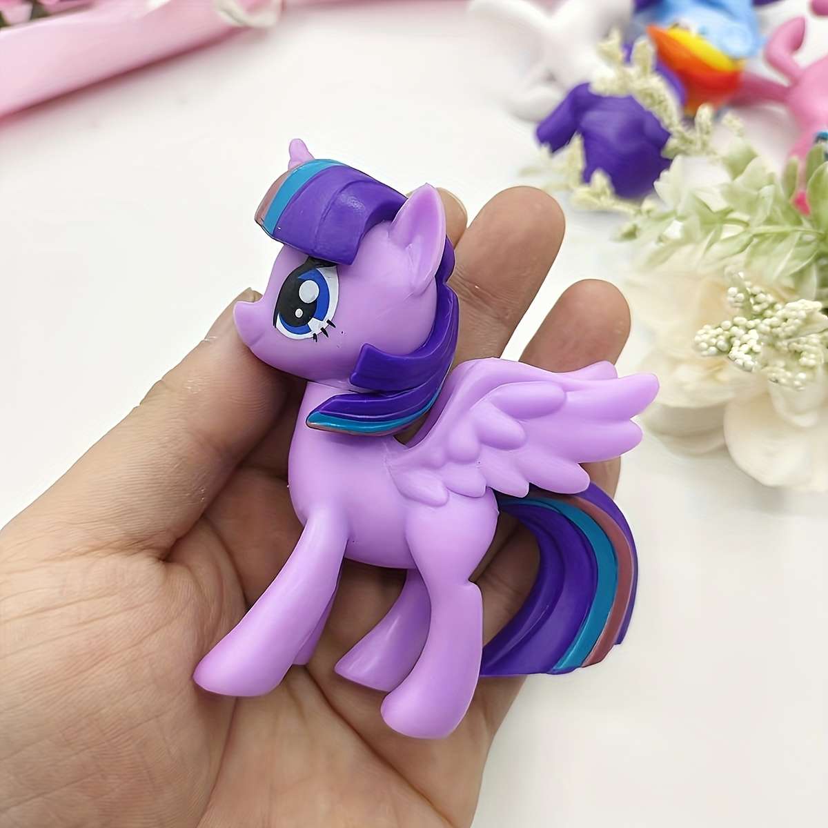 Plush Toyss color 6pcs set My Little Pony Ornaments