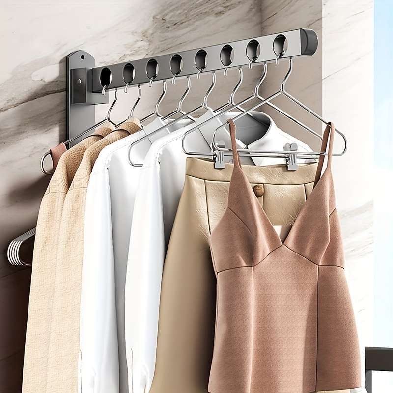 Clothes Rack 2 Black 8Hole