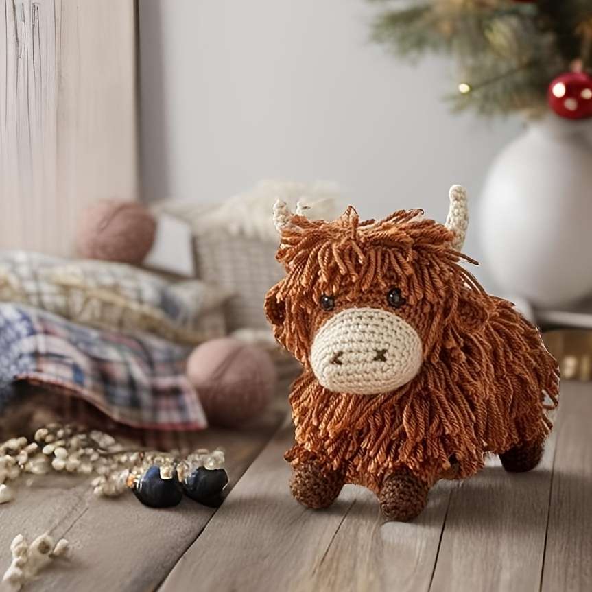 Plush Toyss Style Highland Cattle