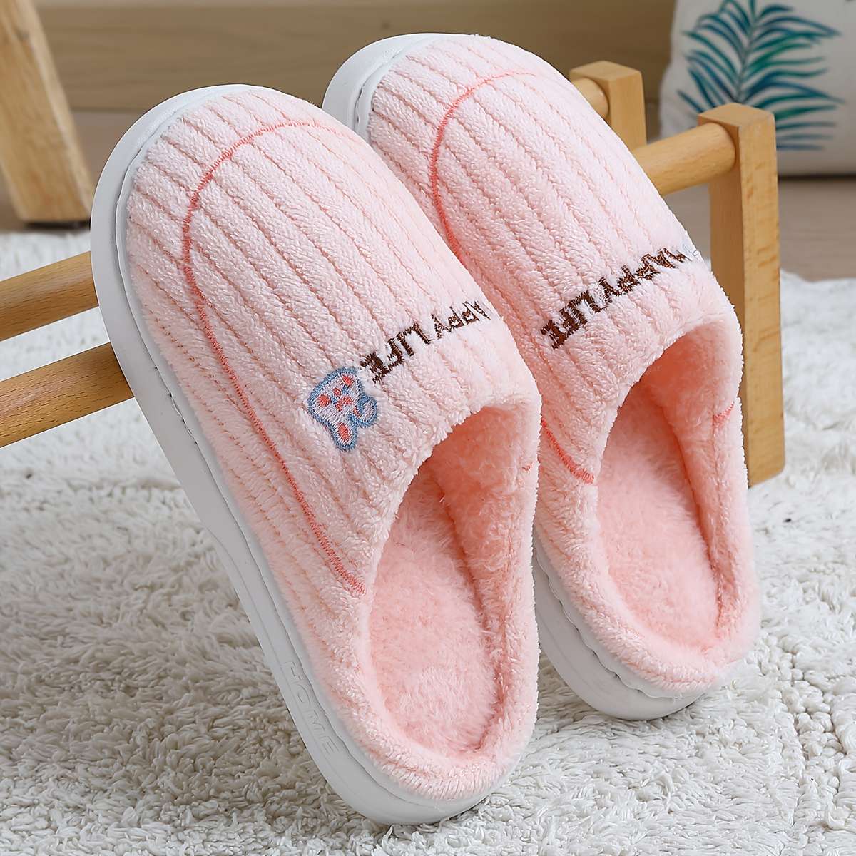 Cotton Slippers Color Grey Sizeuk 6.5-7
