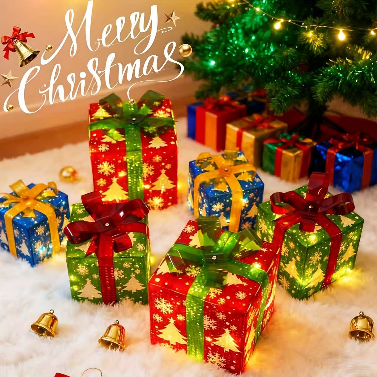 Christmas Lights 3 Pcs Warm Color
