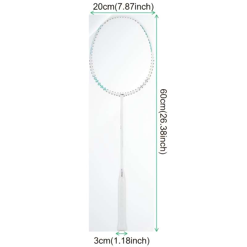 Badminton Racket Model Pearl White 5U