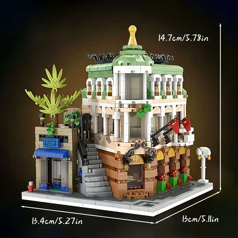 Building Toy Architectural Model Toy Set Quantity 1849Pcs