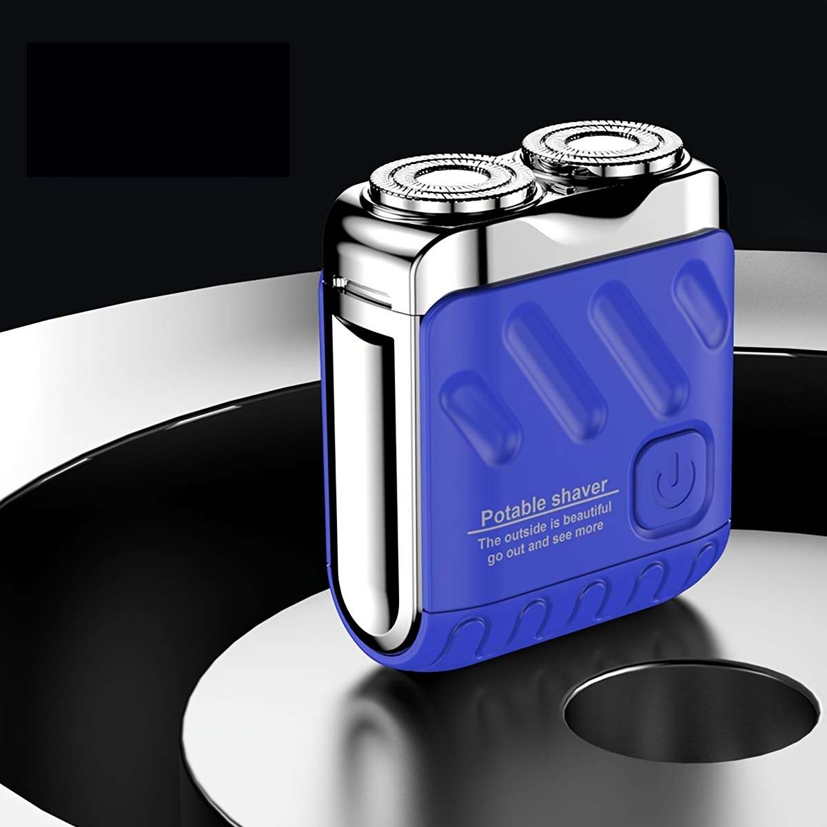 Sleek Durable Waterproof Smart Cordless Mini Electric Shaver Gift Giving Blue
