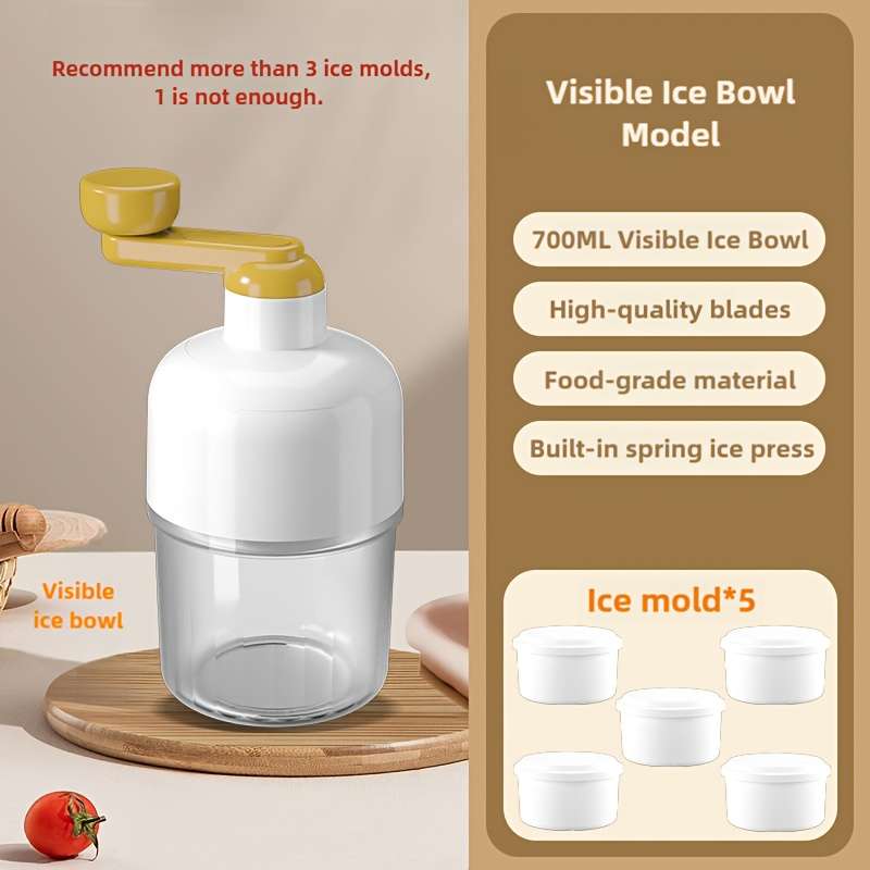 Ice Maker Material Visible Ice Bowl Model Capacity3Pcs Ice Mold