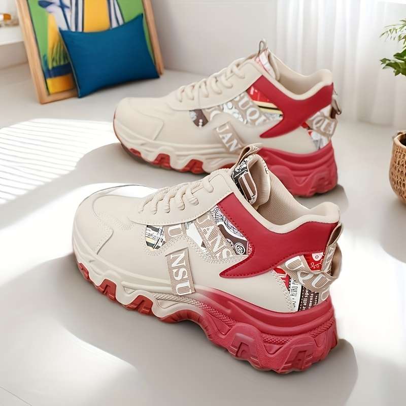 Women S Sneakers Color Red Sizeuk 7