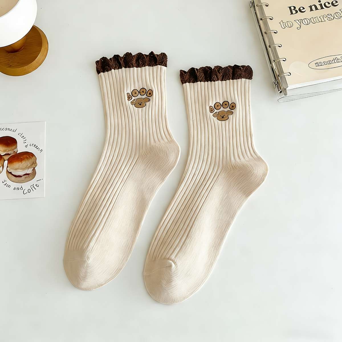 Women S Socks Color 5 Pairslight Coffee Size Onesize