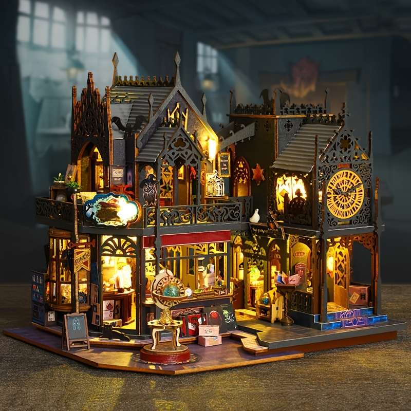 3D House Puzzle Model Style Holo Magic City