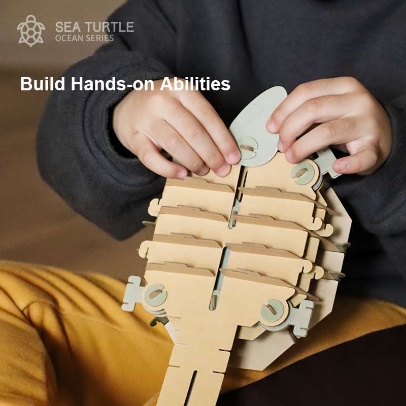 3D Building Model Puzzle Set Style Turtle