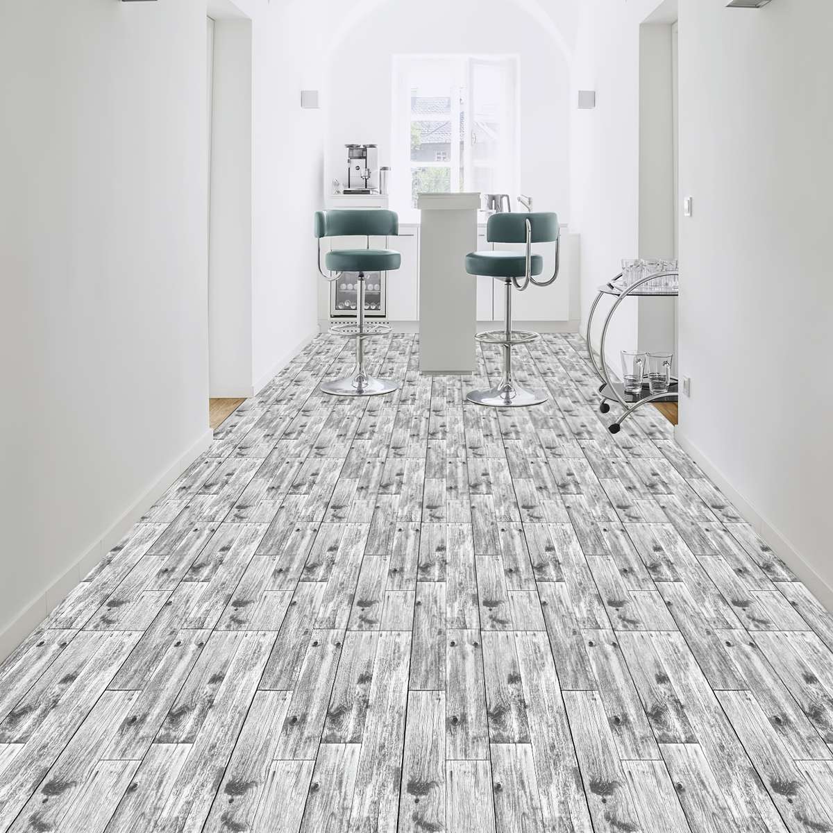 Self Adhesive Floor Stickers 15Cmx90Cmx5Pcs