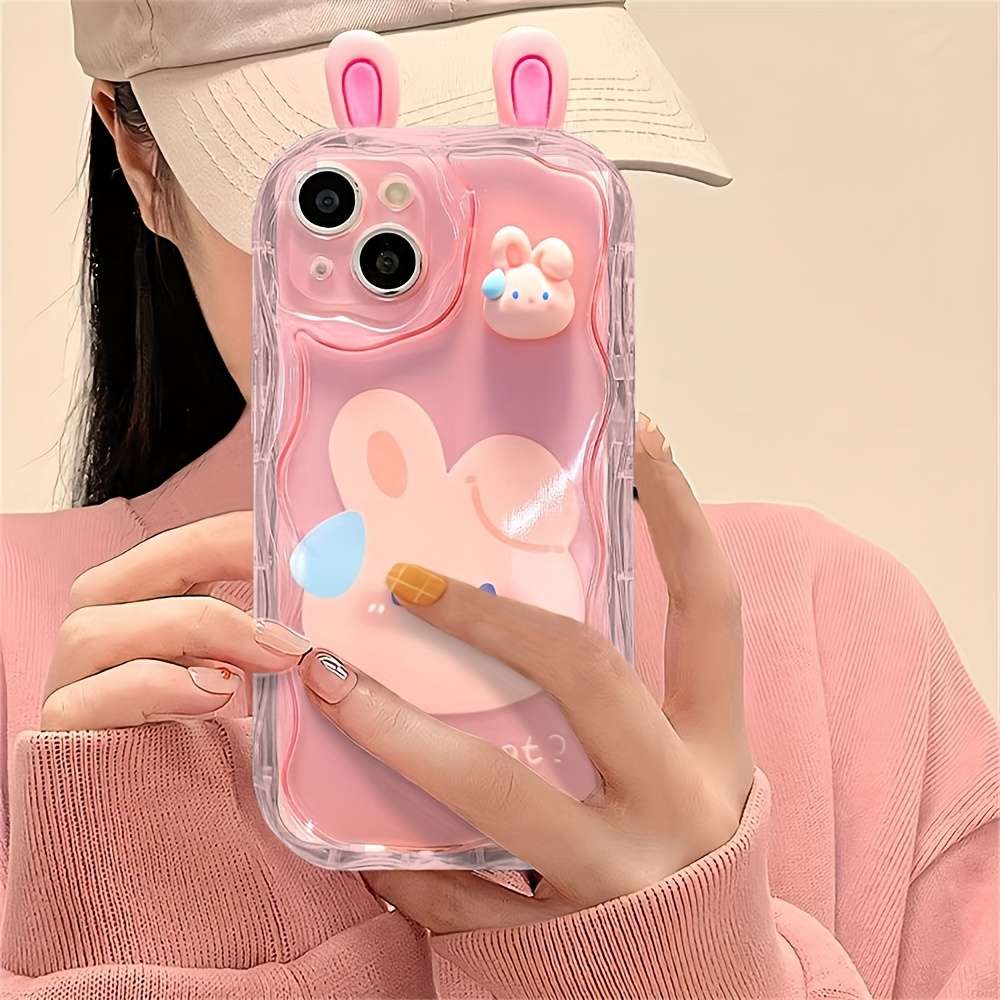 1Pc Pink Red Color For iPhone X Soft Design Phone Case
