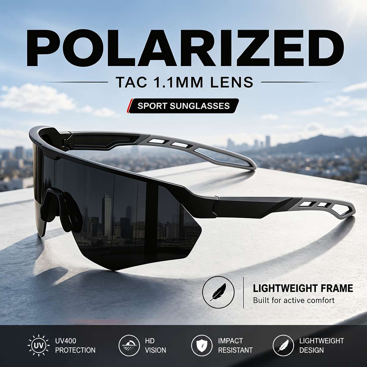Cycling Glasses Color C8 Through Red