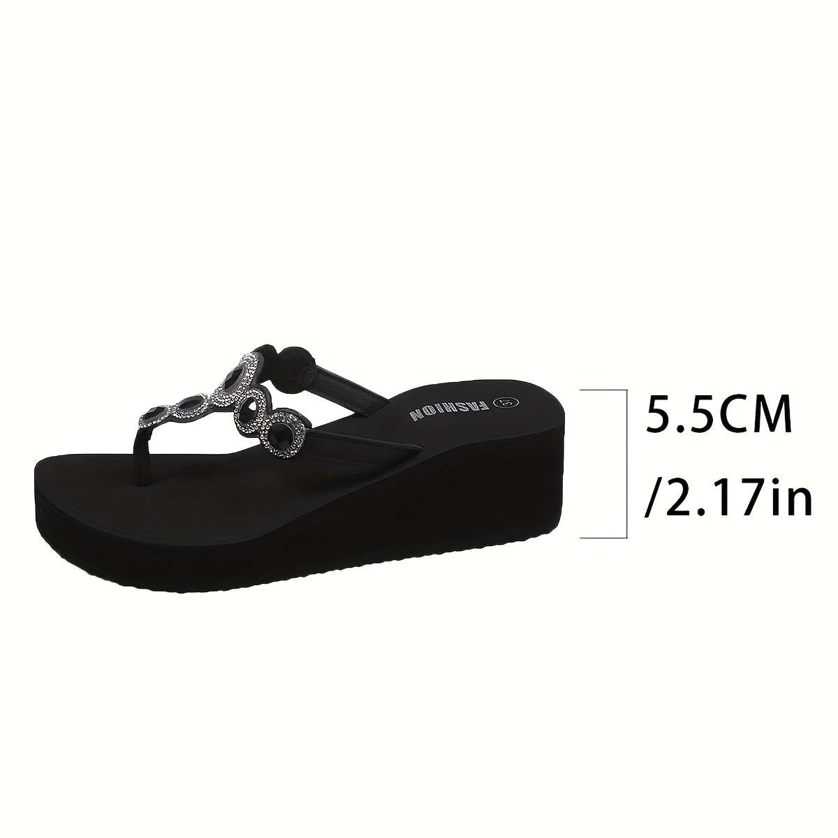 Ladies Summer Flip Flops Black Uk 7