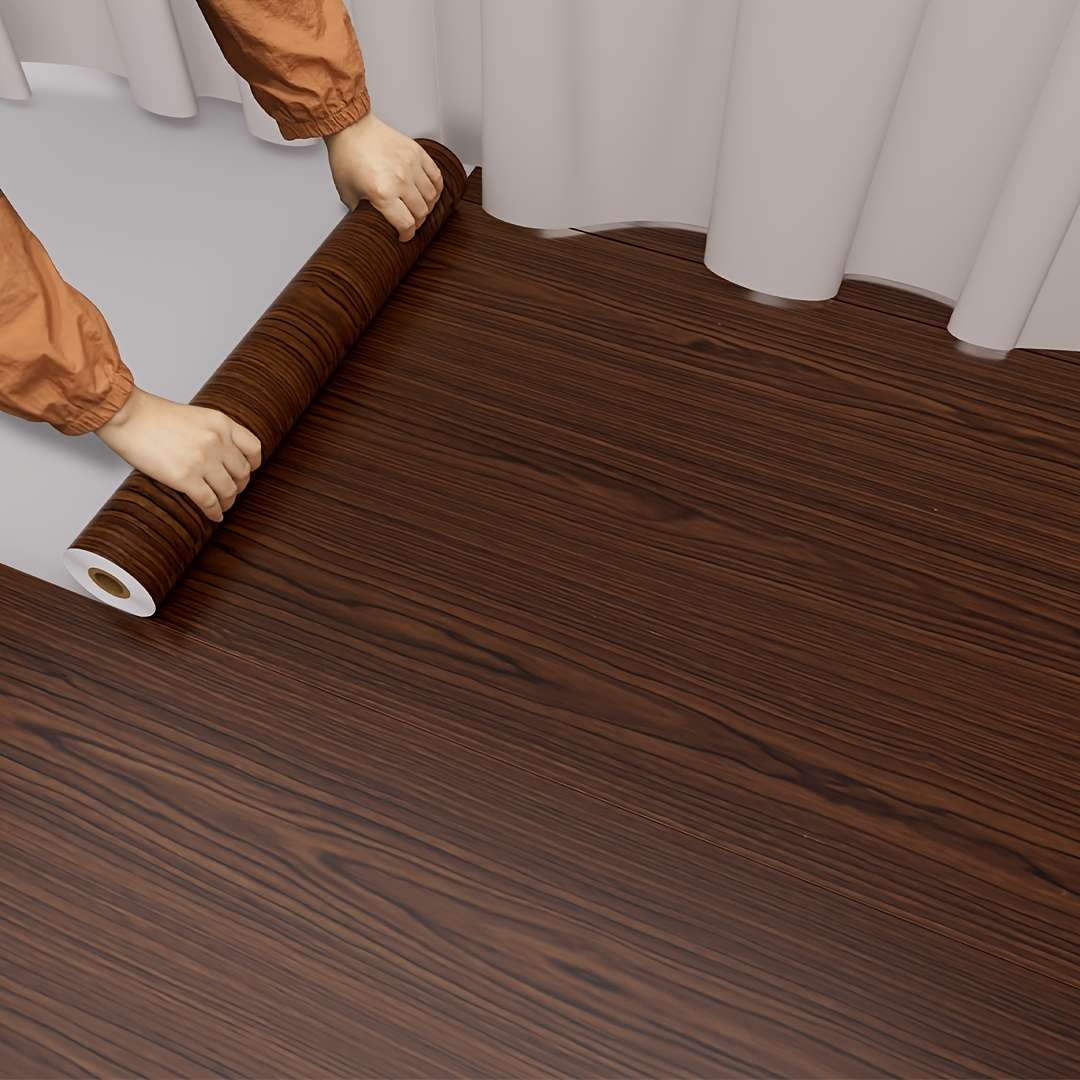 Self Adhesive Floor Stickers White Oak 39.99*100Cm
