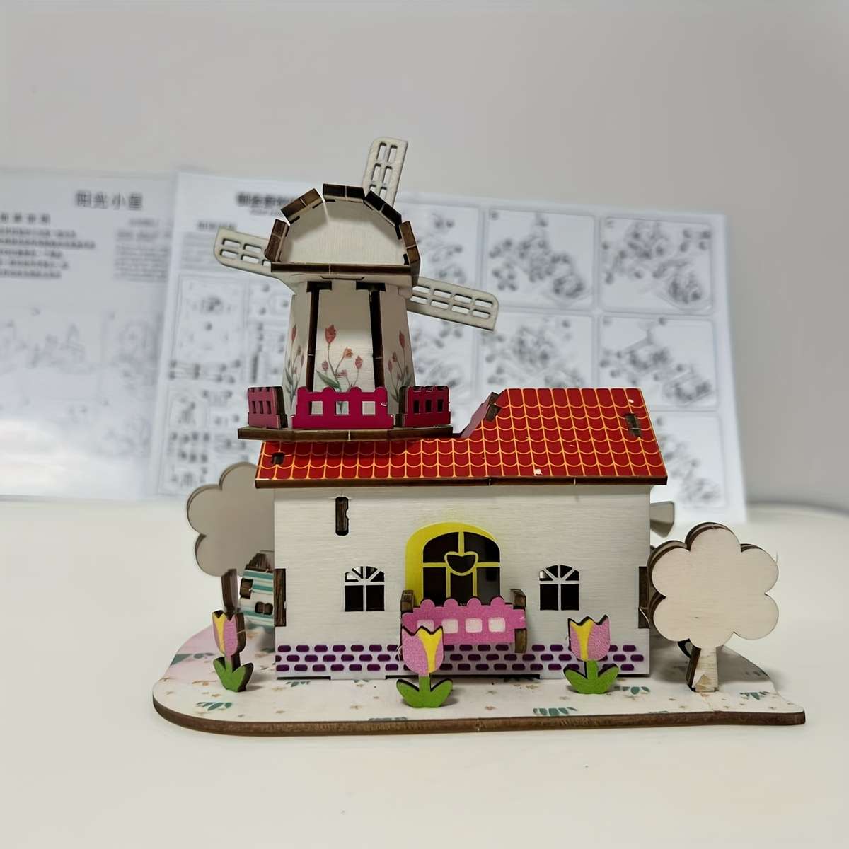 Building Toy Architectural Model Toy Set Quantity Cabin 2 Pack