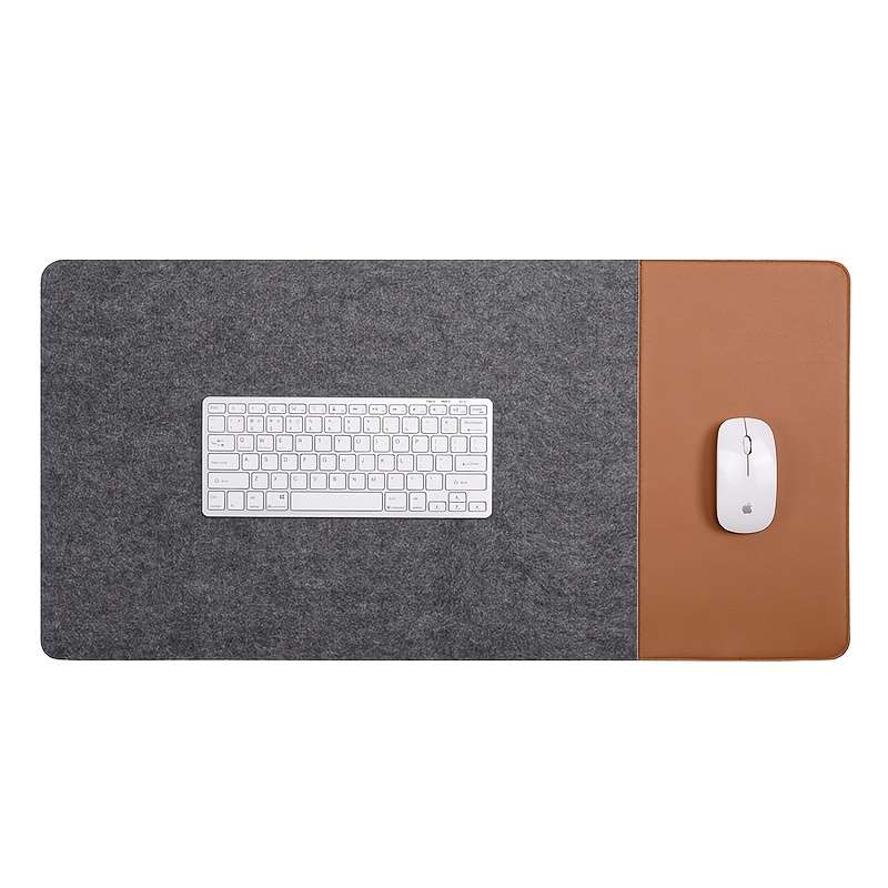 Mouse Pad Color Light Gray Felt   Add  Brown Size 90Cmx40Cm