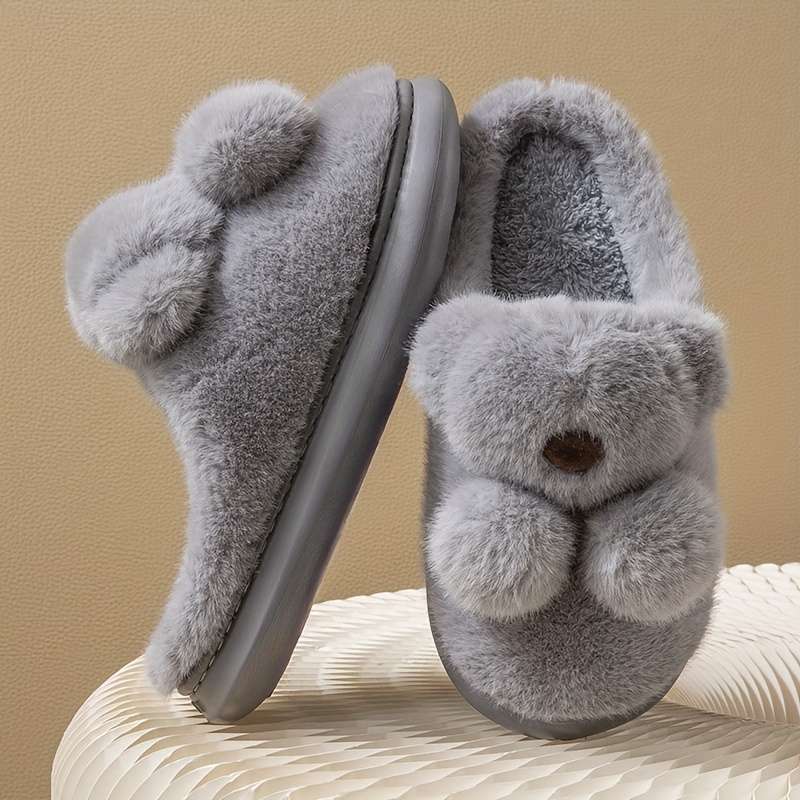 Cotton Slippers Color Gray Blue Sizeuk 2.5-3