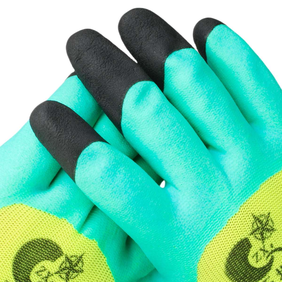 1Pair Black Finger Thickened Multi Purpose Work Gloves