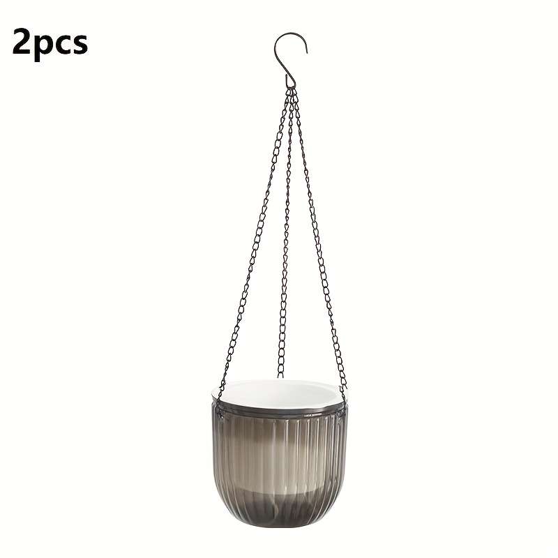 2Pcs Heavy Duty Automatic Selfwatering Hanging Planters With User Friendly