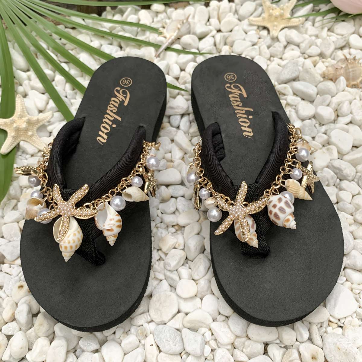Ladies Summer Flip Flops Black Uk 7