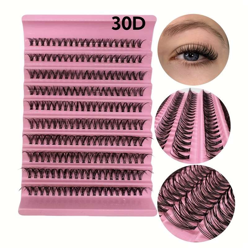 200 Clusters Natural Fluffy Lash Extensions Model 40d 16mm