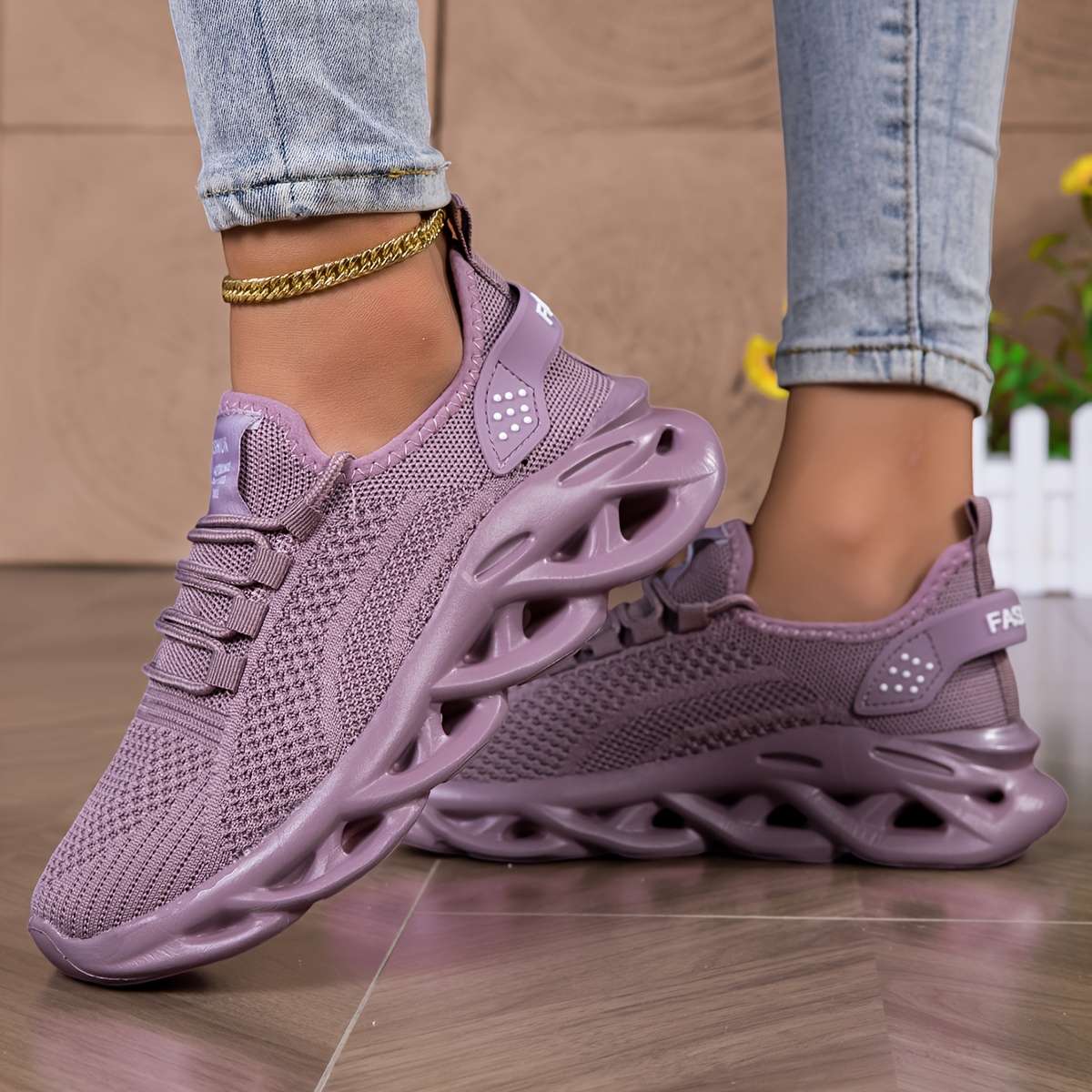 Sneakers Color Dark Purple Sizeuk 3.5