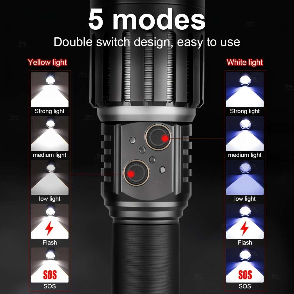 Professional 1Pc Dual Mode Led Flashlight With Type Emergency Reliable Solution