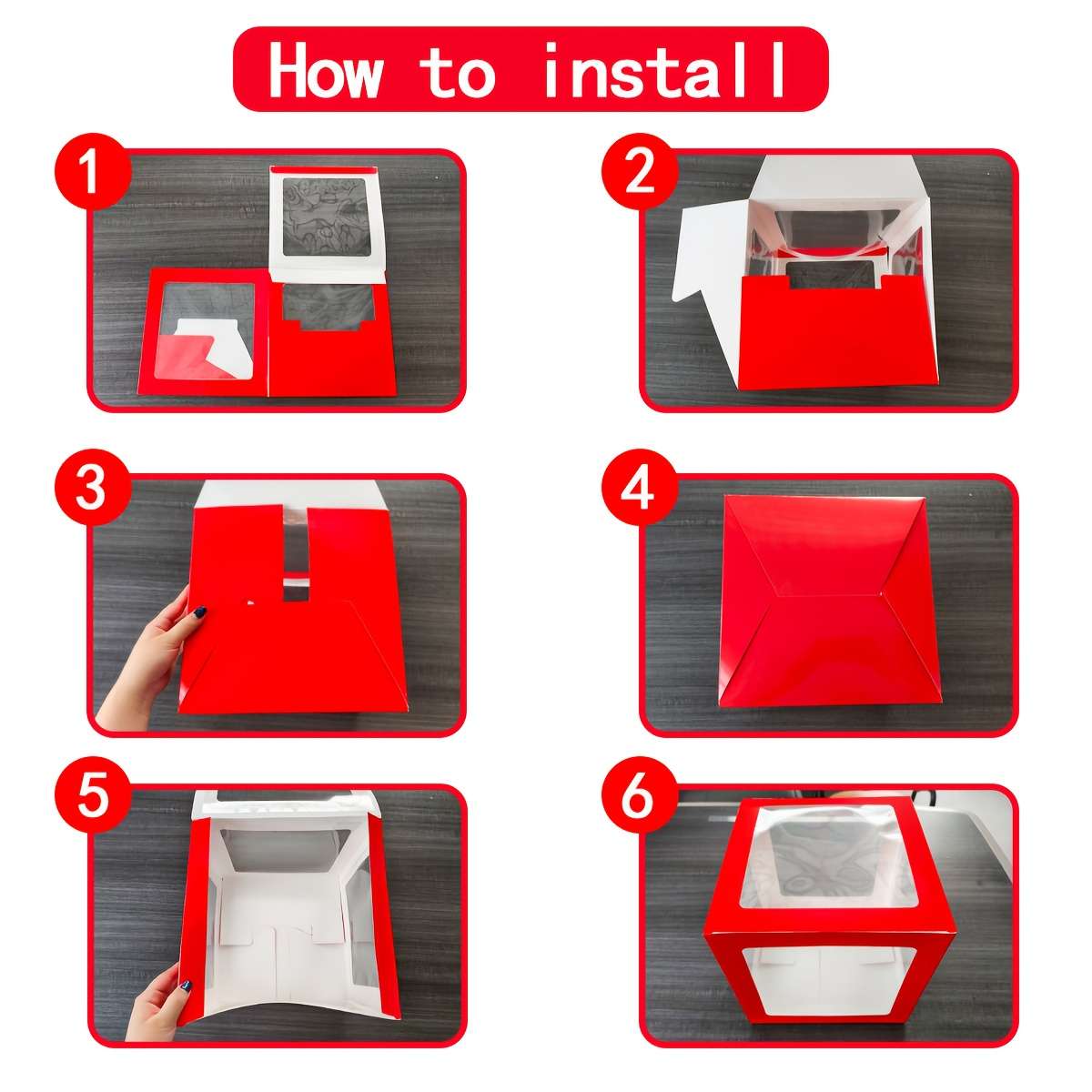 Christmas Gift Boxes Items 25Cm Red Xmas Balloon Box