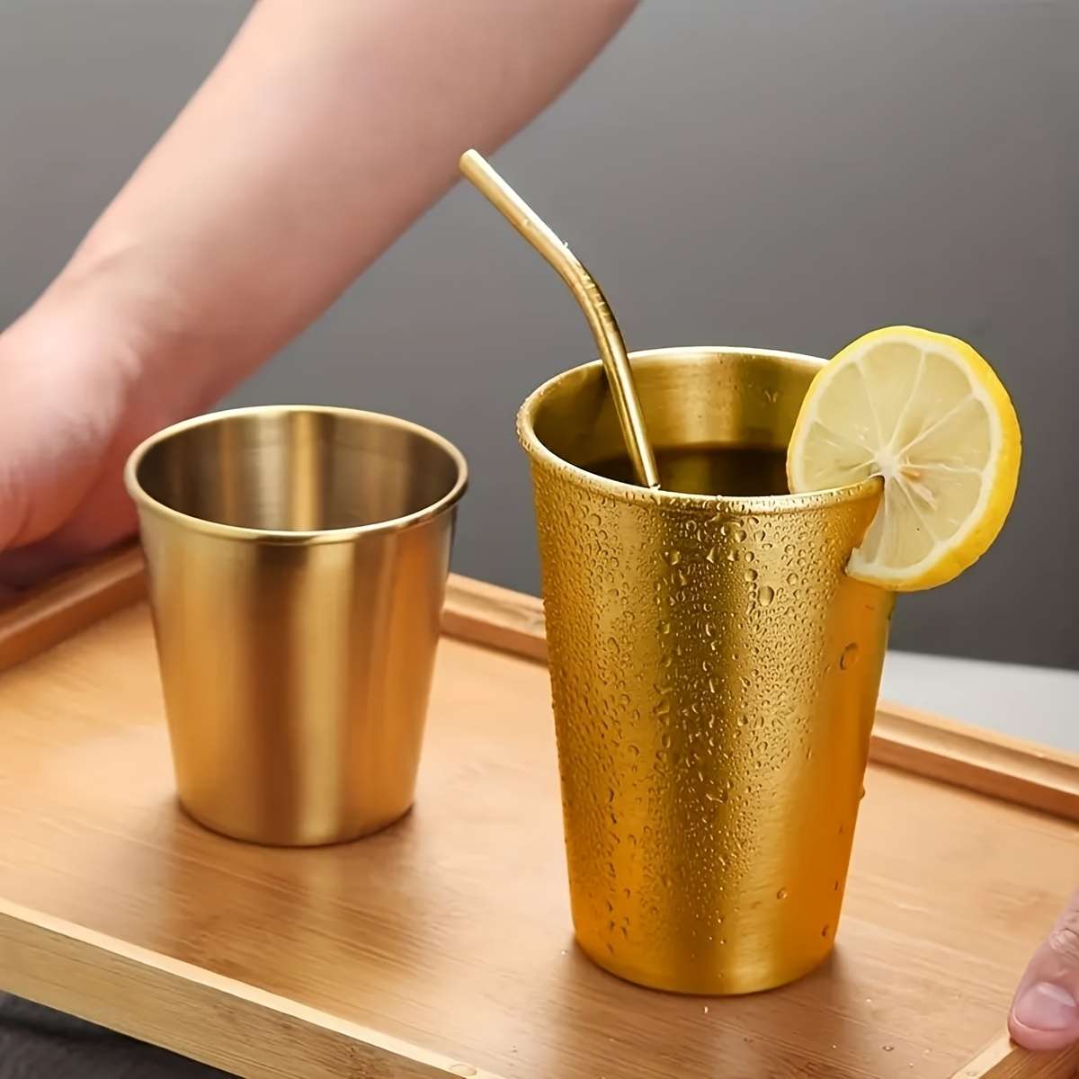 Water Cup Color Golden Quantity8Pcs